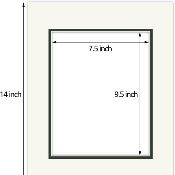3 - 11x14 Double Mats for 8x10 Photos Pictures Diploma Frames NEW w/o Tags - Picture 4 of 5